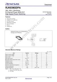 RJK03M2DPA-00#J5A Datasheet Cover