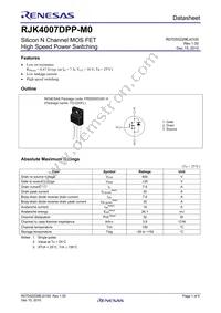 RJK4007DPP-M0#T2 Datasheet Cover