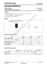 RJU4351TDPP-EJ#T2 Datasheet Cover