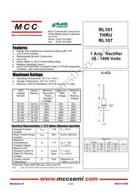 RL107-TP Datasheet Cover