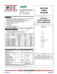RL257M-TP Datasheet Cover