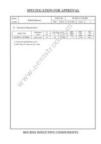 RLH0912-101KBRL Datasheet Page 2