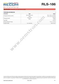 RLS-186 Datasheet Page 3