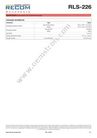 RLS-226 Datasheet Page 3