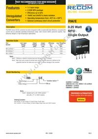 RM-0505S/EH Datasheet Cover