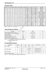 RMLV0816BGSA-4S2#KA0 Datasheet Page 4
