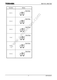 RN1101ACT(TPL3) Datasheet Page 7