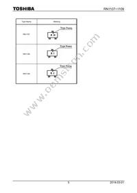 RN1109(T5L Datasheet Page 5