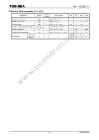 RN1110(T5L Datasheet Page 2