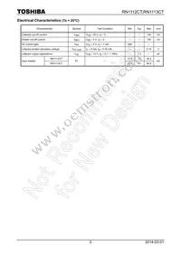 RN1113CT(TPL3) Datasheet Page 2