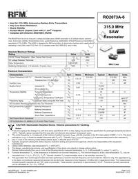 RO2073A-6 Datasheet Cover