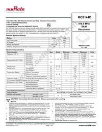 RO3144D-1 Datasheet Cover