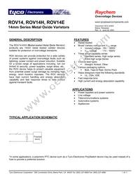 ROV14H911K-S-2 Datasheet Cover