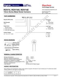 ROV14H911K-S-2 Datasheet Page 2