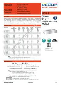 RP10-4815DE/P/M1-HC Datasheet Cover