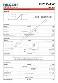 RP12-4815DAW/SMD Datasheet Page 3