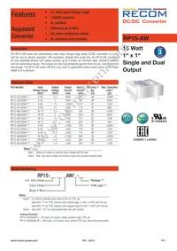 RP15-4815DAW/P-HC Datasheet Cover