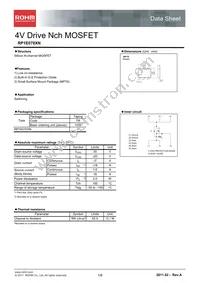 RP1E070XNTCR Datasheet Cover