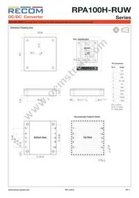 RPA100H-11048SRUW/N Datasheet Page 11