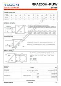 RPA200H-11048SRUW/N Datasheet Page 5