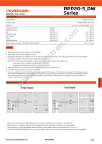RPP20-2405DW/N Datasheet Page 3