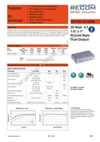 RPP20-2412DW Datasheet Cover