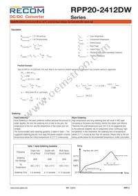 RPP20-2412DW Datasheet Page 3