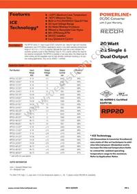 RPP20-483.3S/N Datasheet Cover