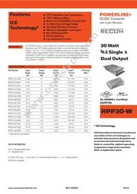 RPP30-483.3SW/N Datasheet Cover
