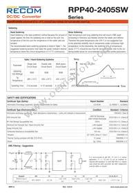 RPP40-2405SW Datasheet Page 4