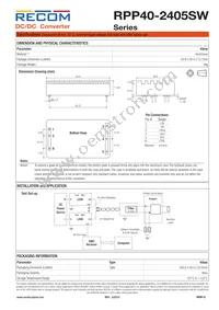 RPP40-2405SW Datasheet Page 5