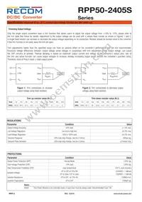 RPP50-2405S Datasheet Page 2