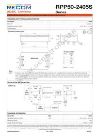 RPP50-2405S Datasheet Page 5