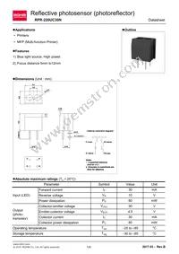 RPR-220UC30N Datasheet Cover