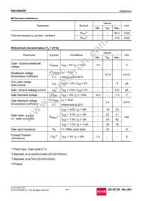 RQ1A060ZPTR Datasheet Page 2