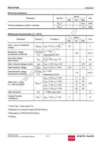 RQ1C075UNTR Datasheet Page 2