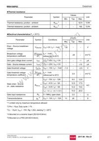 RRH100P03TB1 Datasheet Page 2