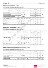 RRQ030P03TR Datasheet Page 3