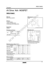 RRS110N03TB1 Datasheet Cover