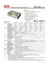 RS-100-3.3 Datasheet Cover