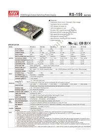 RS-150-48 Datasheet Cover