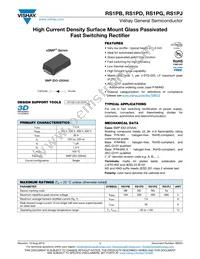 RS1PJHM3/85A Datasheet Cover
