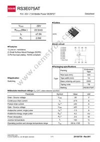 RS3E075ATTB Datasheet Cover