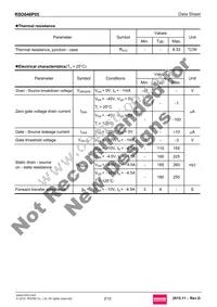 RSD046P05TL Datasheet Page 2