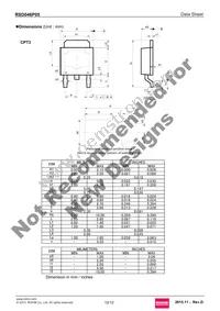 RSD046P05TL Datasheet Page 12