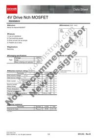 RSD050N10TL Datasheet Cover