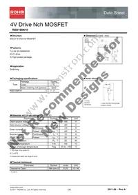 RSD100N10TL Datasheet Cover