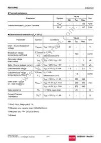 RSF014N03TL Datasheet Page 2