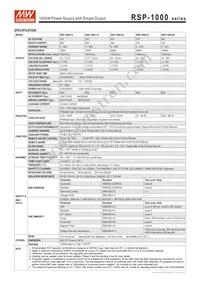 RSP-1000-15 Datasheet Page 2