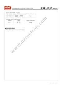 RSP-1000-15 Datasheet Page 8